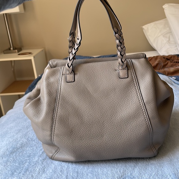 Tory Burch Half-Moon Satchel - French Grey + dust bag - Picture 5 of 16